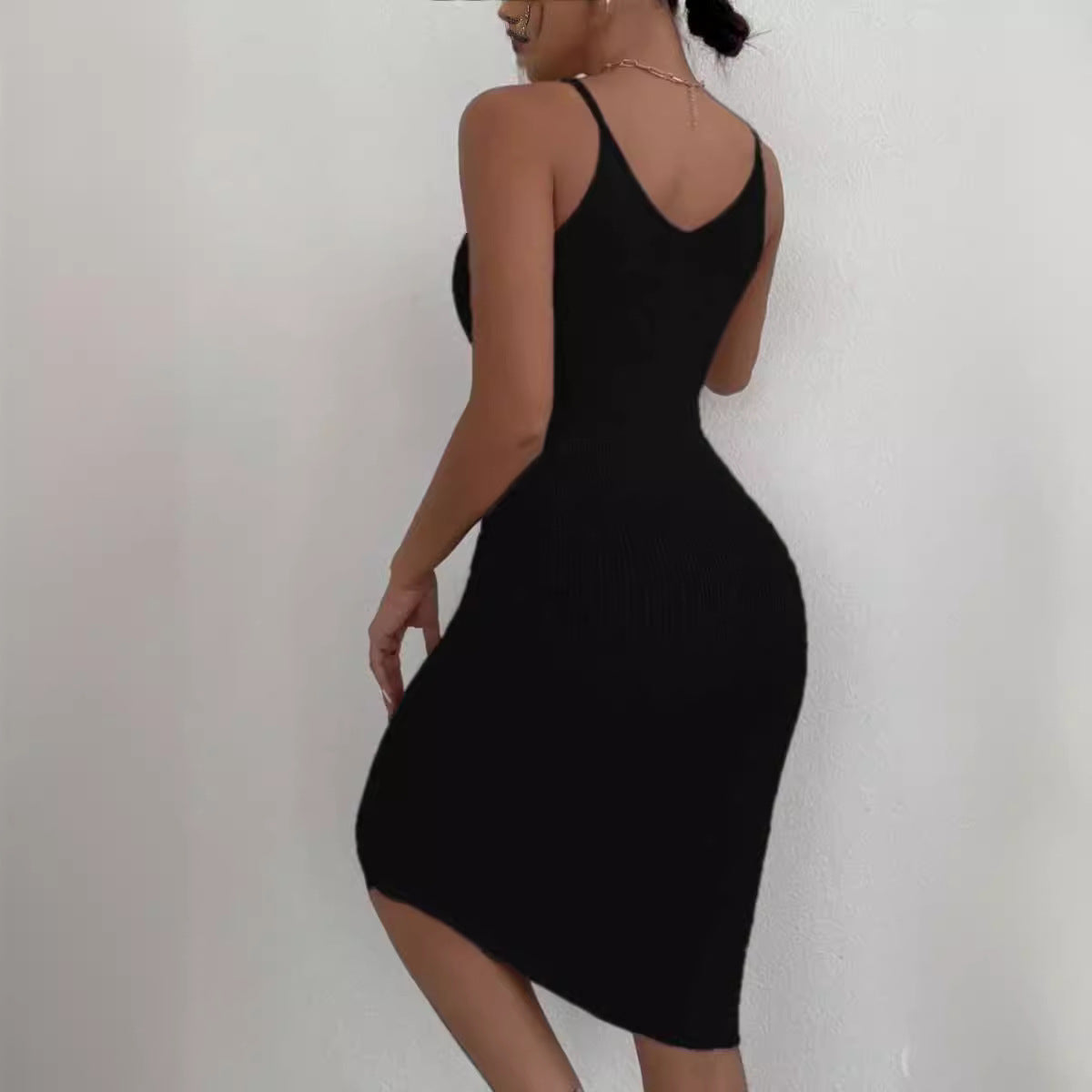 Damen Strickkleid mit figurbetontem Schnitt