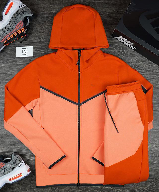 Herren sportliches Hoodie-Set mit atmungsaktiven Eigenschaften und modernen Kontrastdetails R&B