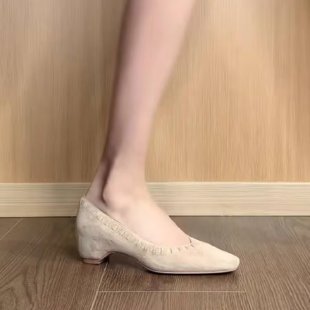 Damen elegante Slingback-Ballerinas mit zierlichem Riemchen R&B
