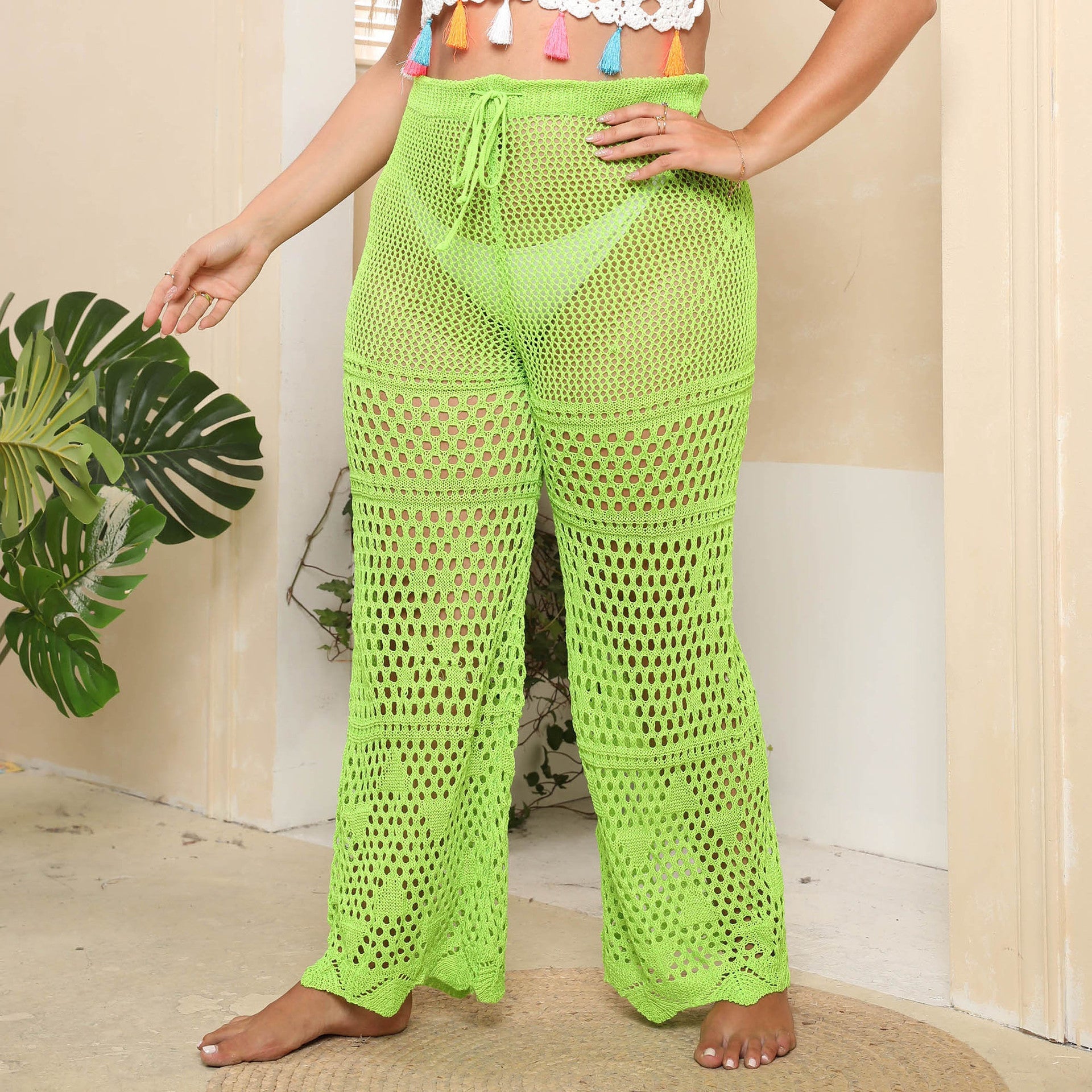 Damen Netzstruktur Strandhose R&B
