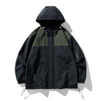 Herren funktionale Wetterjacke mit innovativem Kapuzen-Design und atmungsaktiven Einsätzen R&B