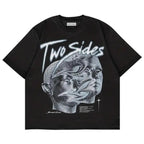 Damen T-Shirt mit künstlerischem Floral-Motiv und lässigem Schnitt R&B