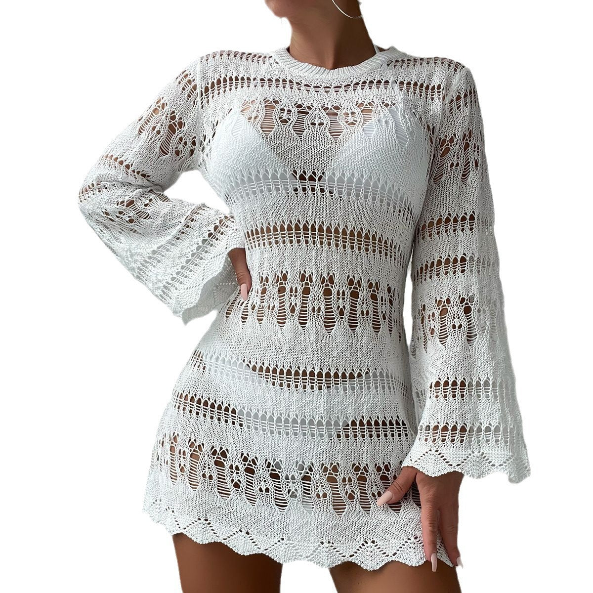 Damen modisches Häkelkleid R&B