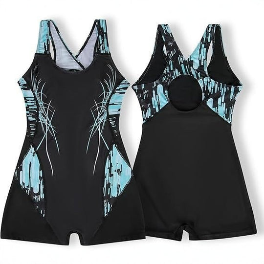Damen Sportlicher Einteiler-Badeanzug R&B