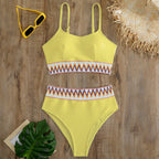 Damen Bunt gemusterter Bikini R&B