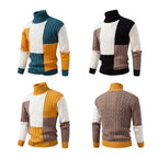 Herren Rollkragenpullover im modernen Strickdesign
