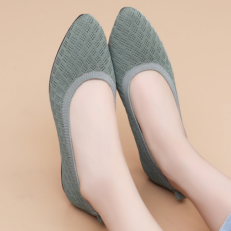Damen Flats mit atmungsaktivem Netzdesign und flexiblem Fußbett R&B