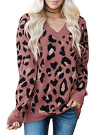 Damen Strickpullover mit modernem Leopardenmuster R&B