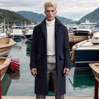Herren eleganter und hochwertiger Wollmantel R&B
