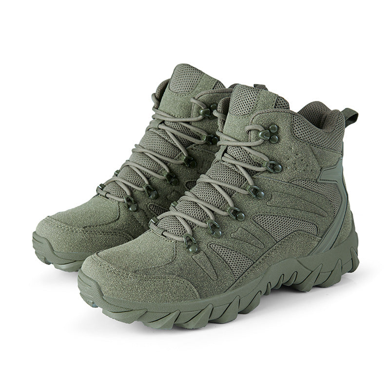 Herren Trekking-Stiefel mit atmungsaktiver Mesh-Oberfläche und griffiger Gummisohle R&B