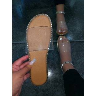 Damen Freizeit-Sandalen mit dekorativem Nietenrand R&B