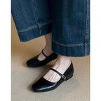 Damen elegante und bequeme Ballerinas mit dekorativem Riemchen