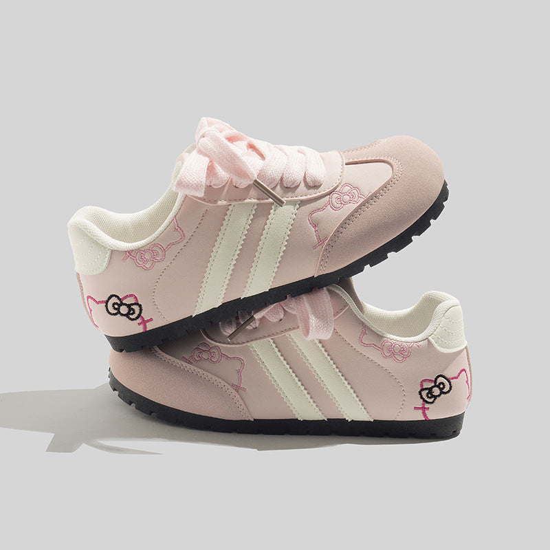 Damen Trendige Sneakers mit verspieltem Hello Kitty Motiv und rutschfester Sohle R&B
