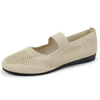 Damen atmungsaktive Slipper mit elegantem Riemendesign und flexibler Sohle R&B