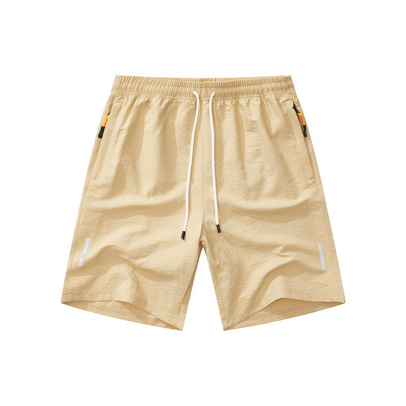 Herren nan ultraleichte schnelltrocknende Sport- und Badeshorts mit Elastikbund Kordelzug Reißverschlusstasche und reflektierendem Detail R&B