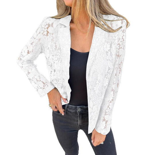 Damen elegante Spitzenblazer R&B