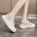 Damen Sportliche Sneaker mit atmungsaktivem Mesh-Obermaterial und dämpfender Sohle R&B