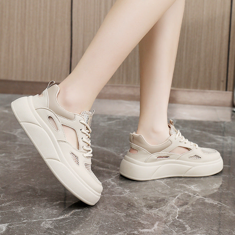 Damen Sportliche Sneaker mit atmungsaktivem Mesh-Obermaterial und dämpfender Sohle R&B
