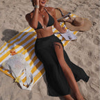 Damen Bikini mit elegantem Schnitt und modisch transparentem Rock R&B