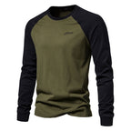 Herren Langarmshirt mit markantem Raglan-Design