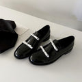 Damen elegante Schnürschuhe mit dekorativen Schnallen von R&B