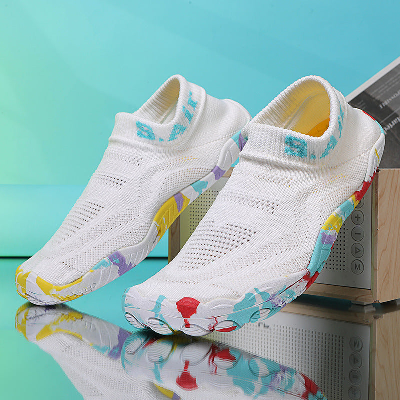 Damen Sportliche Wasserschuhe mit flexiblem Strick-Obermaterial