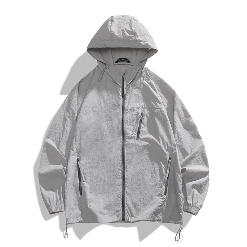 Herren leichtgewichtige Windjacke mit praktischen Taschen und atmungsaktiven Eigenschaften R&B