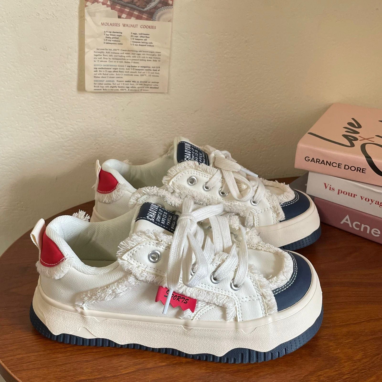 Damen Modische Sneakers mit kuscheligem Futter und einzigartigem Design R&B