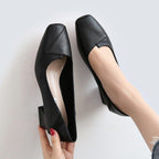 Damen Elegante Pumps mit modernem, spitzen Design und blockierten Absatz R&B