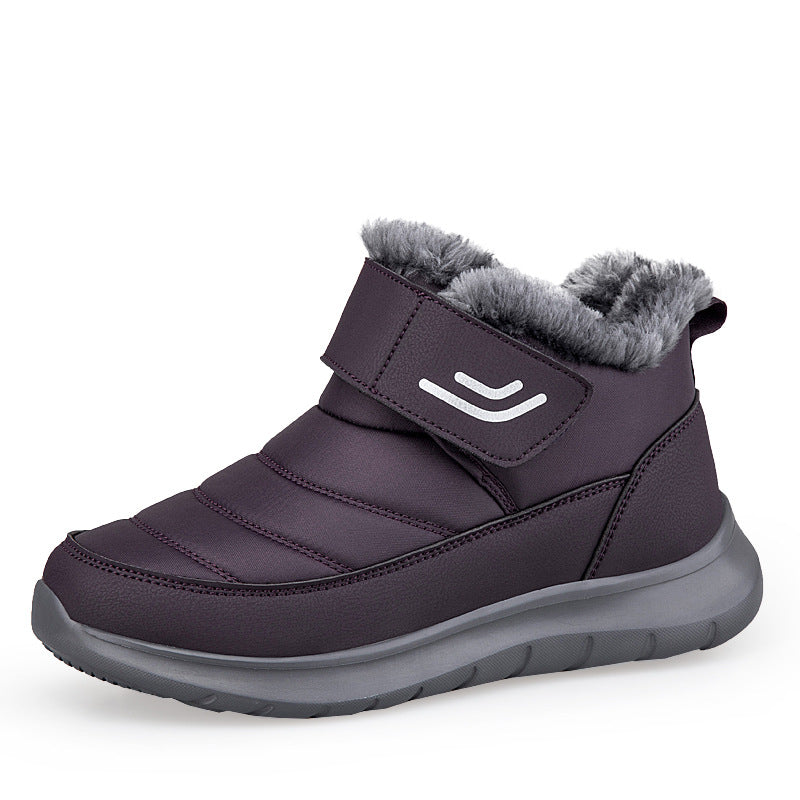 Damen isolierte Winterstiefel mit rutschfester Sohle und praktischem Klettverschluss R&B