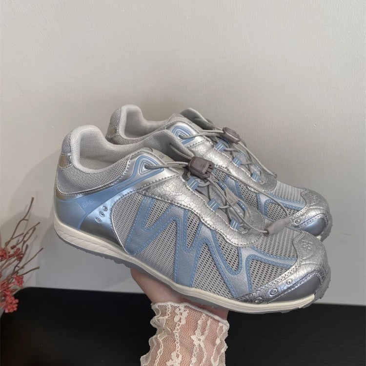 Damen athletische Laufschuhe mit atmungsaktiver Mesh-Oberfläche und innovativem Schnürsystem R&B