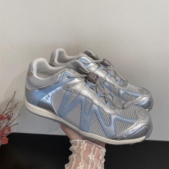 Damen athletische Laufschuhe mit atmungsaktiver Mesh-Oberfläche und innovativem Schnürsystem R&B