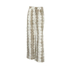 Damen Elegante Schlangeprint-Hose R&B