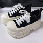 Damen Plattform Sneakers mit Urbanem Design und Bequemer Dämpfung