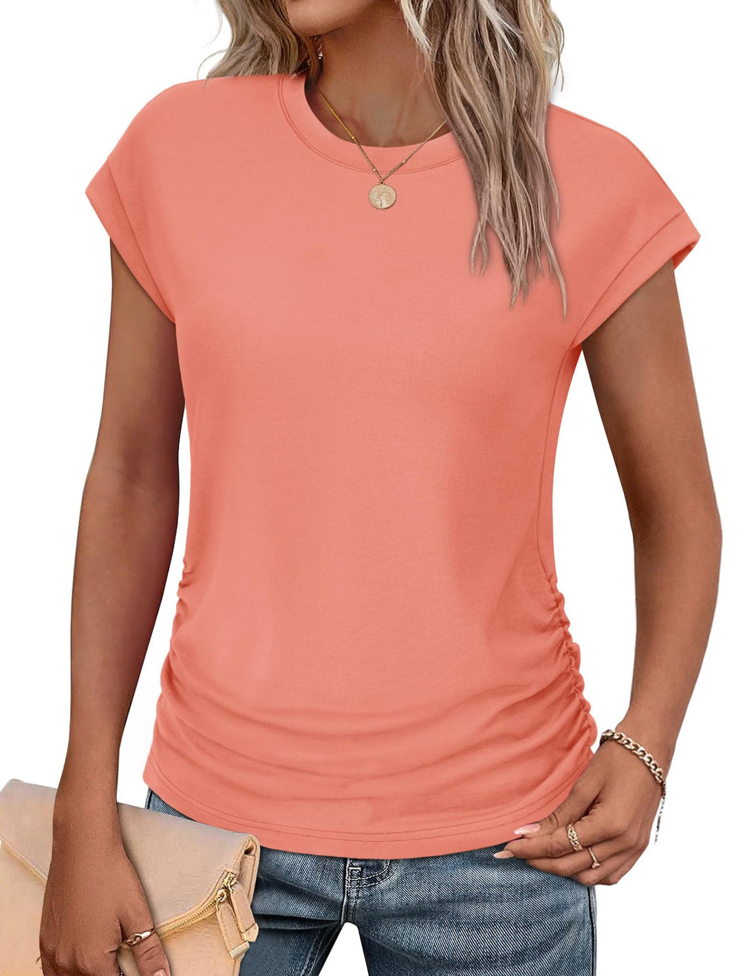 Damen Stylisches Oberteil mit lässigen Rüschendetails R&B