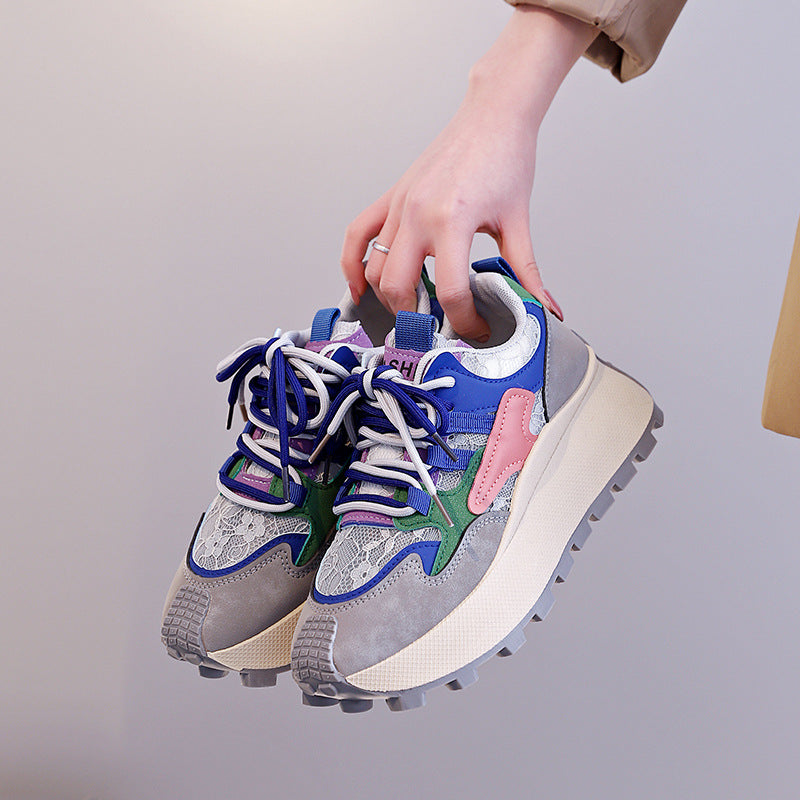 Damen trendige Sneakers mit einzigartigem Design und ergonomischer Dämpfung R&B
