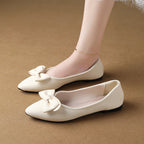 Damen Elegante Ballerinas mit modischem Schleifendetail