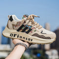 Damen Modische Sneakers mit einzigartigem Mustermix R&B
