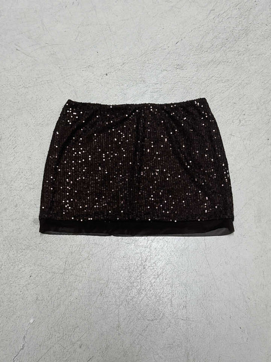 Damen schickes Top mit funkelnden Pailletten und verstellbarem Träger R&B
