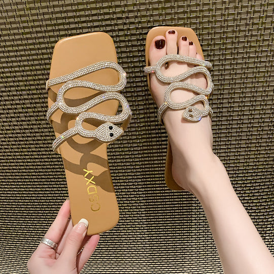 Damen Glitzernde Sandalen R&B