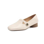 Damen Elegante und bequeme Ballerinas mit modischer Schnallenverzierung R&B