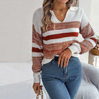 R&B | Gestreifter Strickpullover im Casual Look