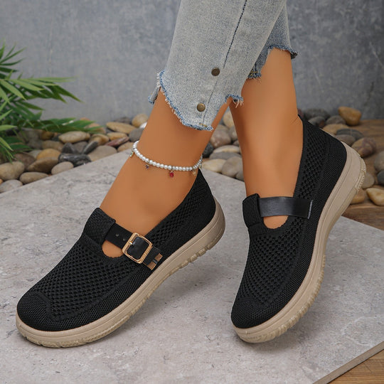 Damen atmungsaktive Schnürschuhe mit sportlichem Design und komfortablem Fußbett R&B