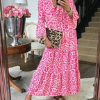 Damen Maxikleid im eleganten Leoprint EB