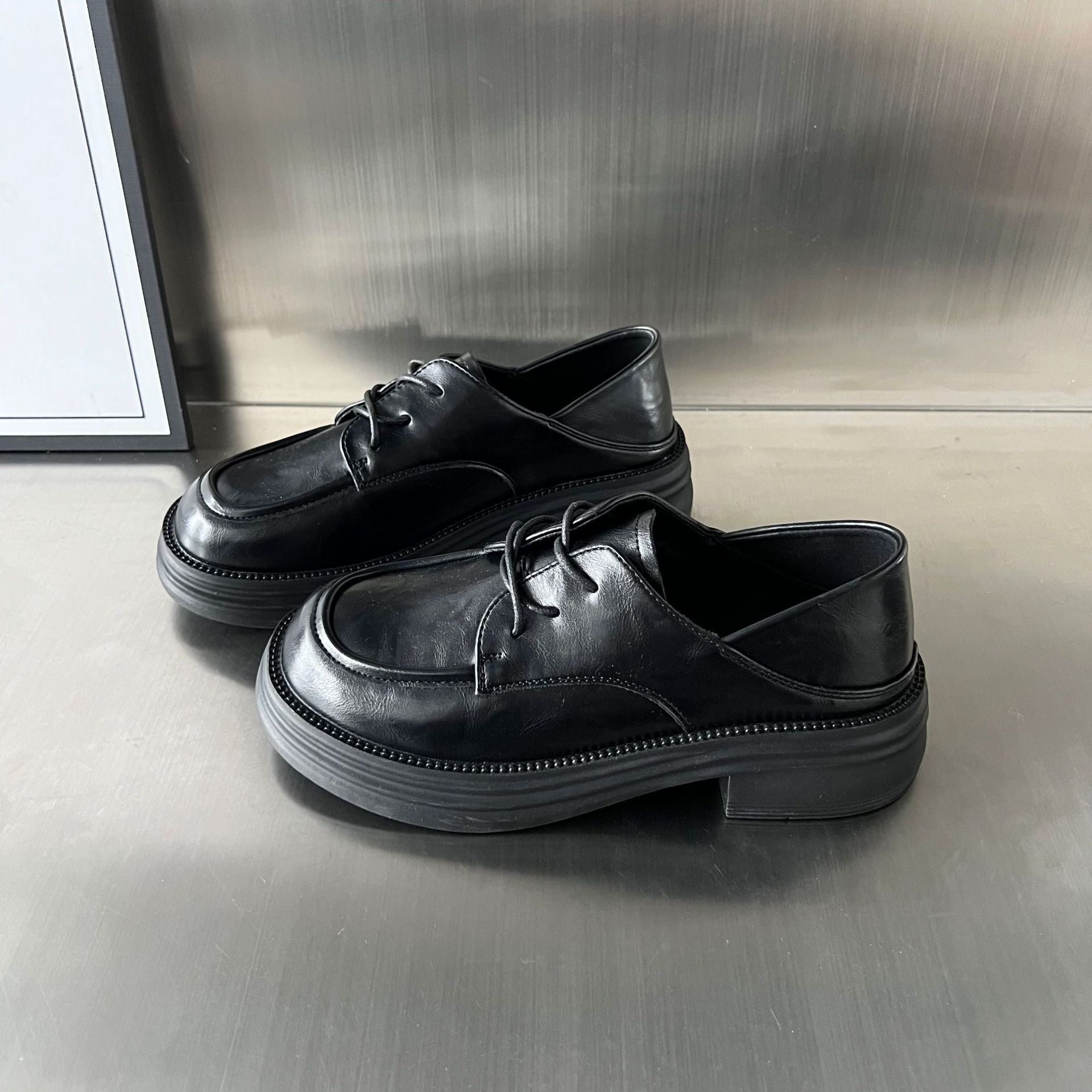 Damen Chunky Derby Schuhe mit bequemem Fußbett und modischem Design R&B