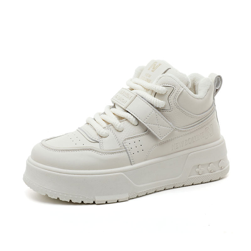 Damen High-Top Sneakers mit gefüttertem Innenbereich und Klettverschluss R&B