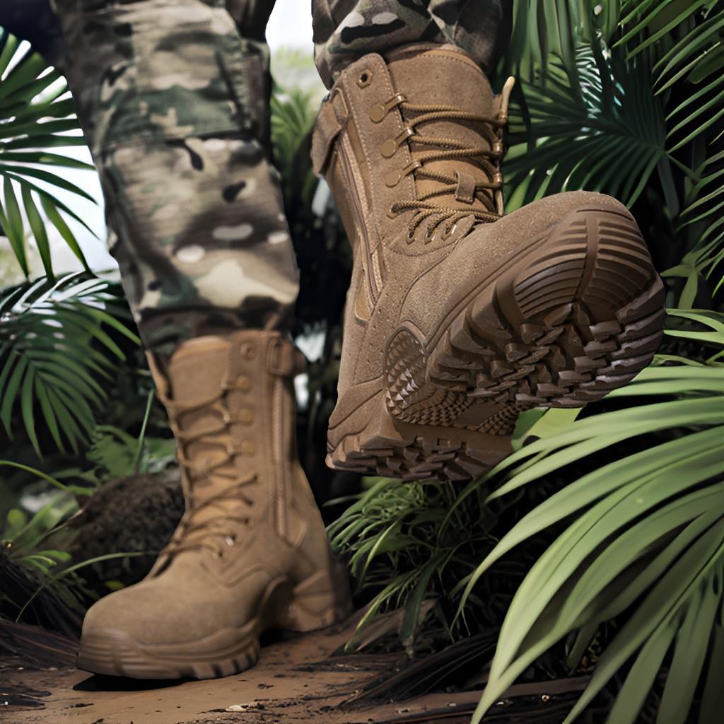 Herren taktische Outdoor-Boots mit hohem Knöchelschutz und rutschfester Sohle R&B