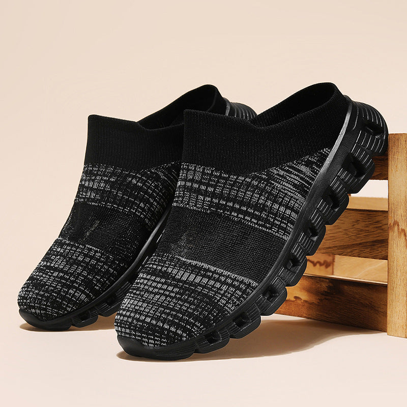 Damen Freizeitschuhe mit flexiblem Strick-Obermaterial und rutschfester Laufsohle