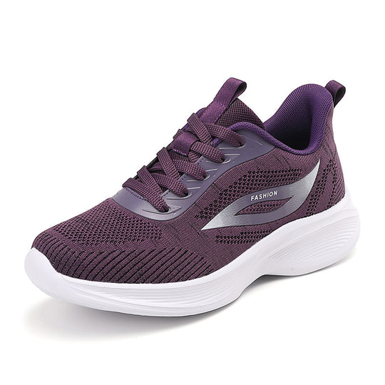 Damen Sportliche Sneaker mit atmungsaktiver Obermaterialstruktur und dämpfender Laufsohle R&B