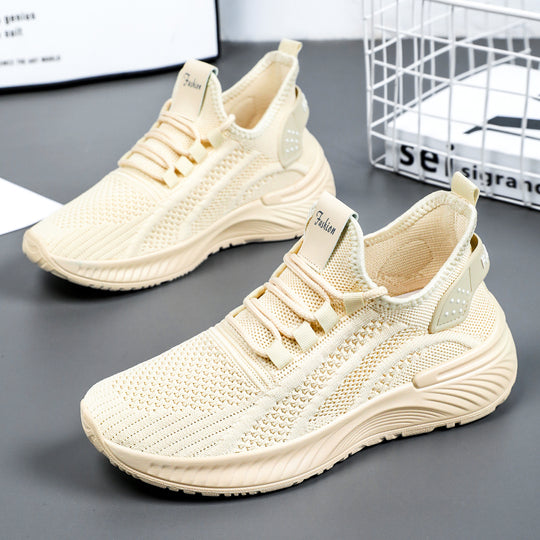 Damen Sportliche Netz-Sneaker mit atmungsaktiver Struktur und dämpfender Sohle R&B
